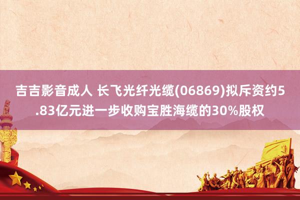 吉吉影音成人 长飞光纤光缆(06869)拟斥资约5.83亿元进一步收购宝胜海缆的30%股权