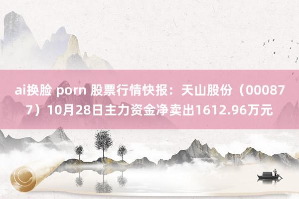 ai换脸 porn 股票行情快报：天山股份（000877）10月28日主力资金净卖出1612.96万元