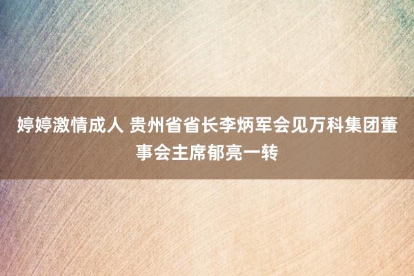 婷婷激情成人 贵州省省长李炳军会见万科集团董事会主席郁亮一转