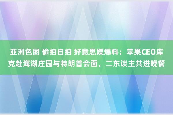 亚洲色图 偷拍自拍 好意思媒爆料：苹果CEO库克赴海湖庄园与特朗普会面，二东谈主共进晚餐