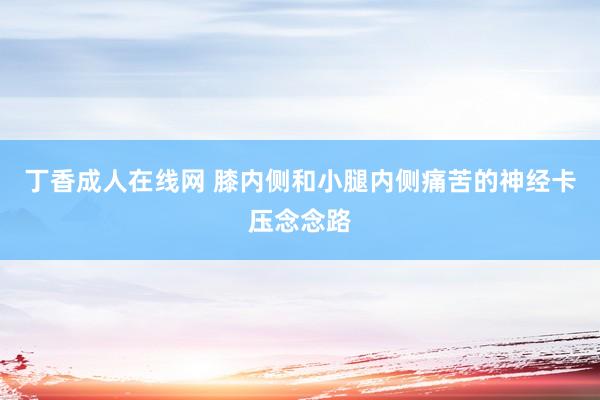 丁香成人在线网 膝内侧和小腿内侧痛苦的神经卡压念念路