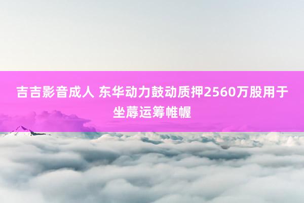 吉吉影音成人 东华动力鼓动质押2560万股用于坐蓐运筹帷幄