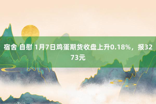 宿舍 自慰 1月7日鸡蛋期货收盘上升0.18%，报3273元